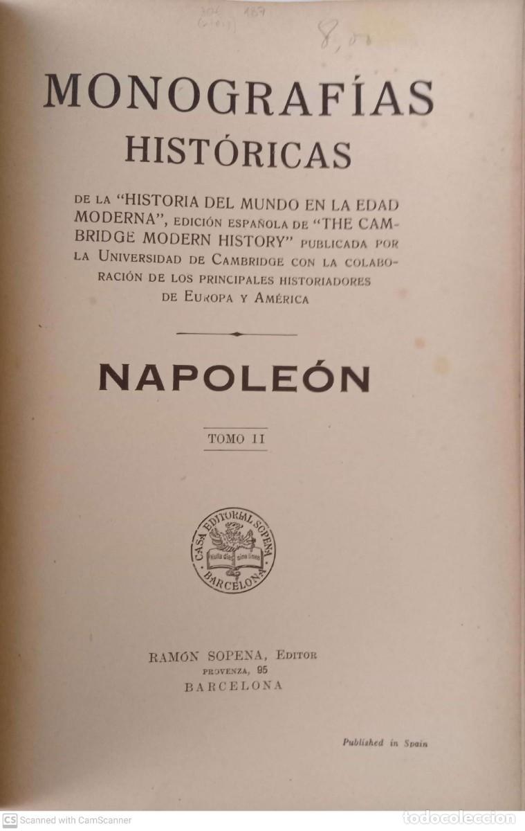 Libros de segunda mano: Napole&oacute;n (2 tomos) - Foto 2