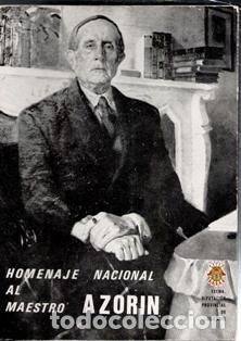 Libros de segunda mano: Homenaje al maestro nacional Azorin - Foto 1