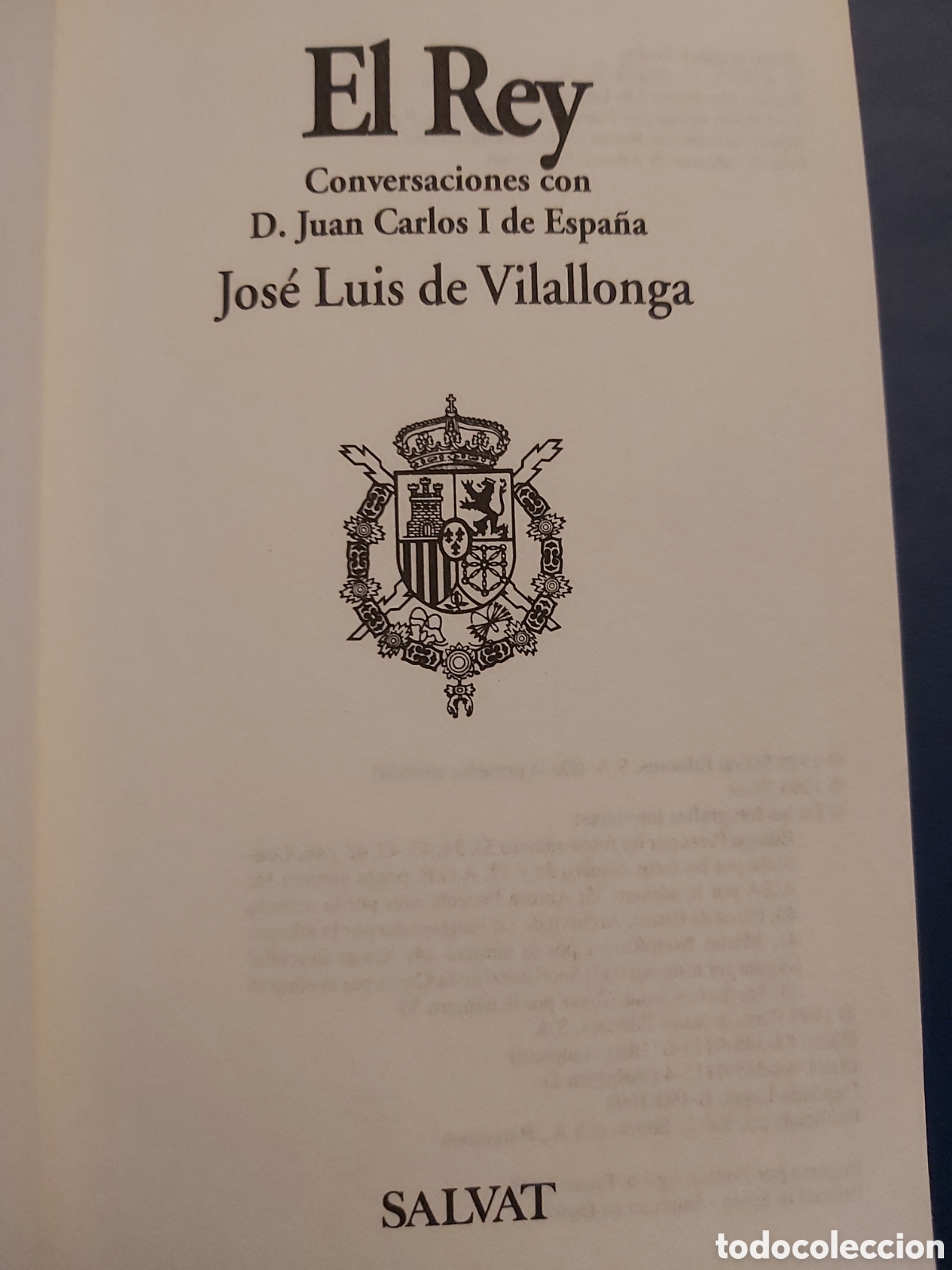 Libros de segunda mano: EL REY # J. LUIS DE VILALLONGA # E. SALVAT # 1995 - Foto 2