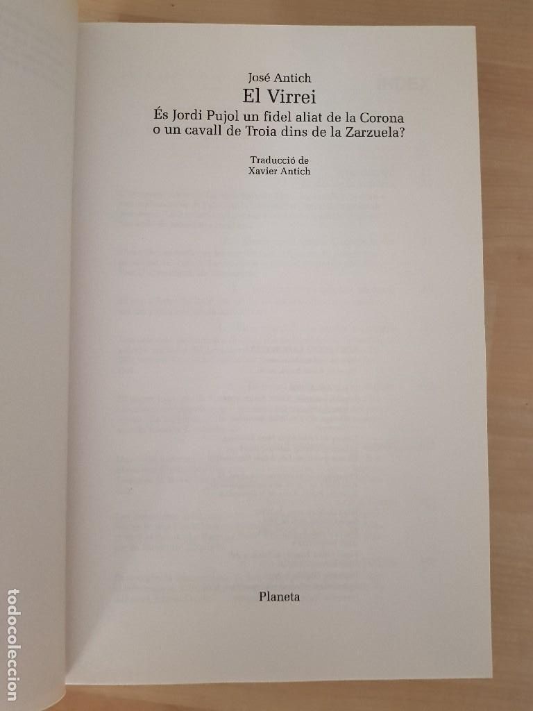 Libros de segunda mano: El virrei - Jos&eacute; Antich - Foto 2