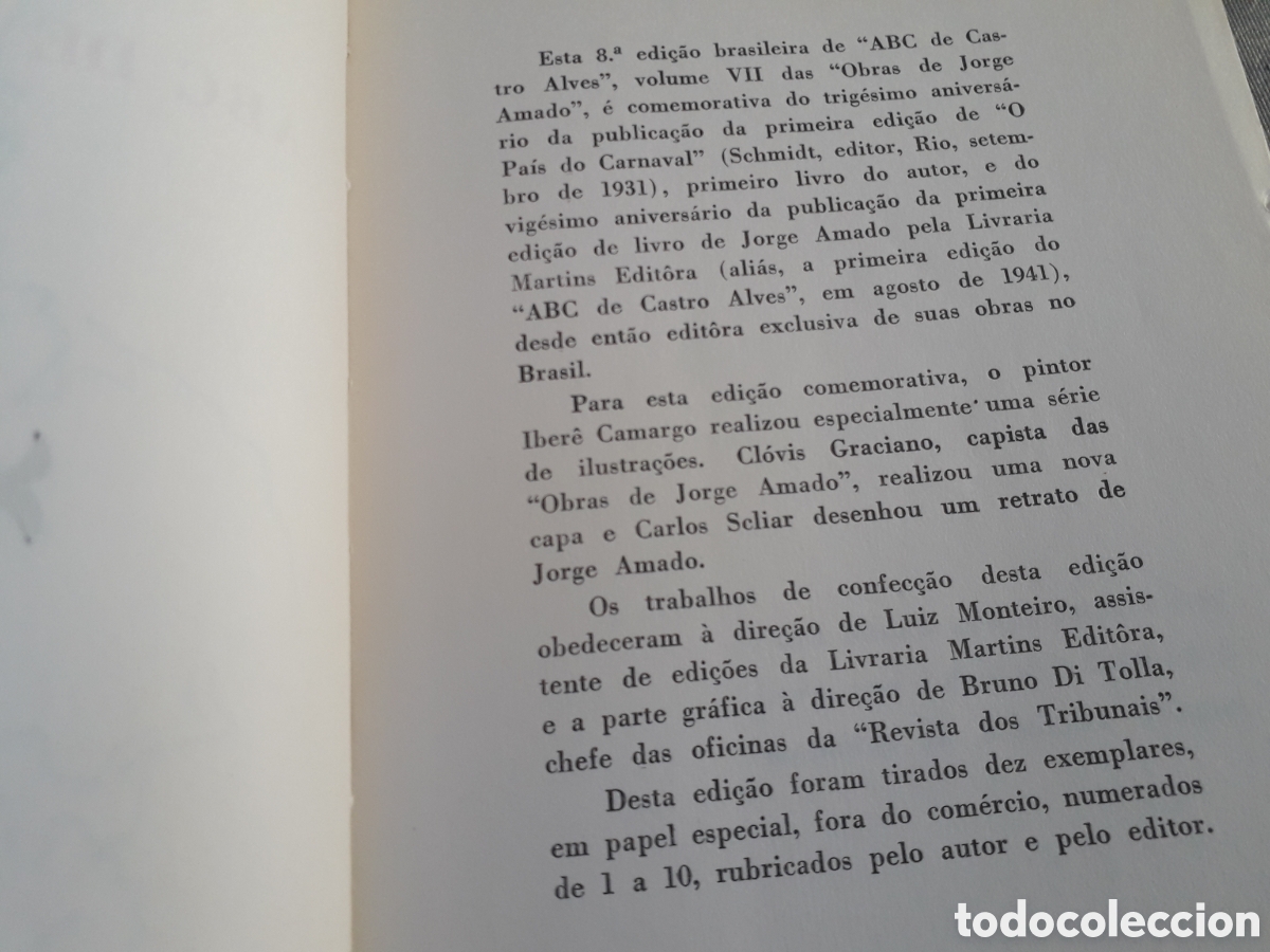 Libros de segunda mano: ABC DE CASTRO ALVES, JORGE AMADO, - Foto 2