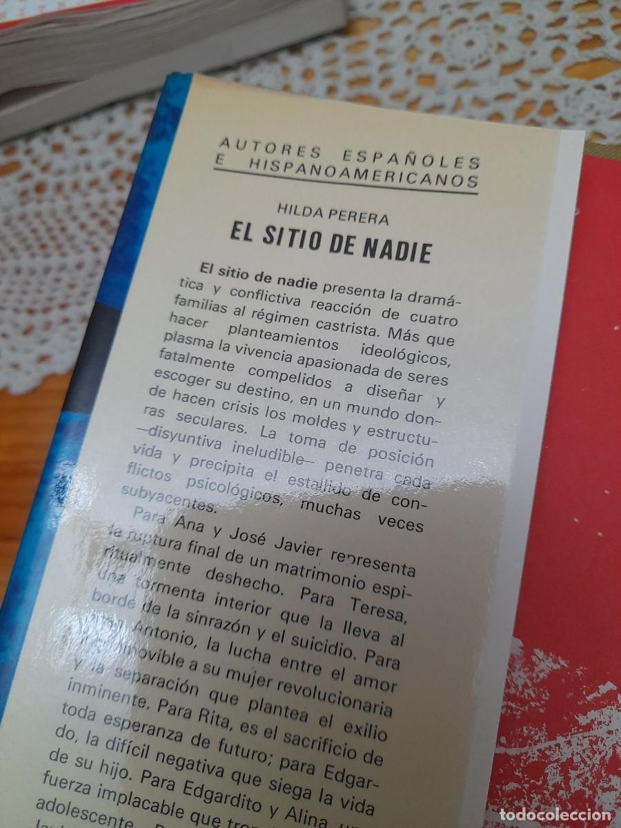Libros de segunda mano: Libro El sitio de nadie Hilda Perera - Foto 2