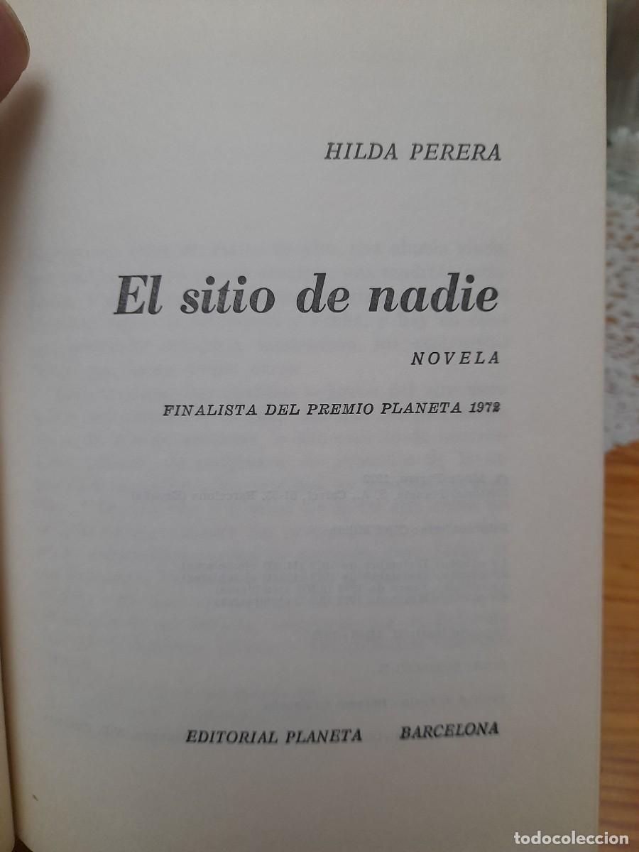 Libros de segunda mano: Libro El sitio de nadie Hilda Perera - Foto 3