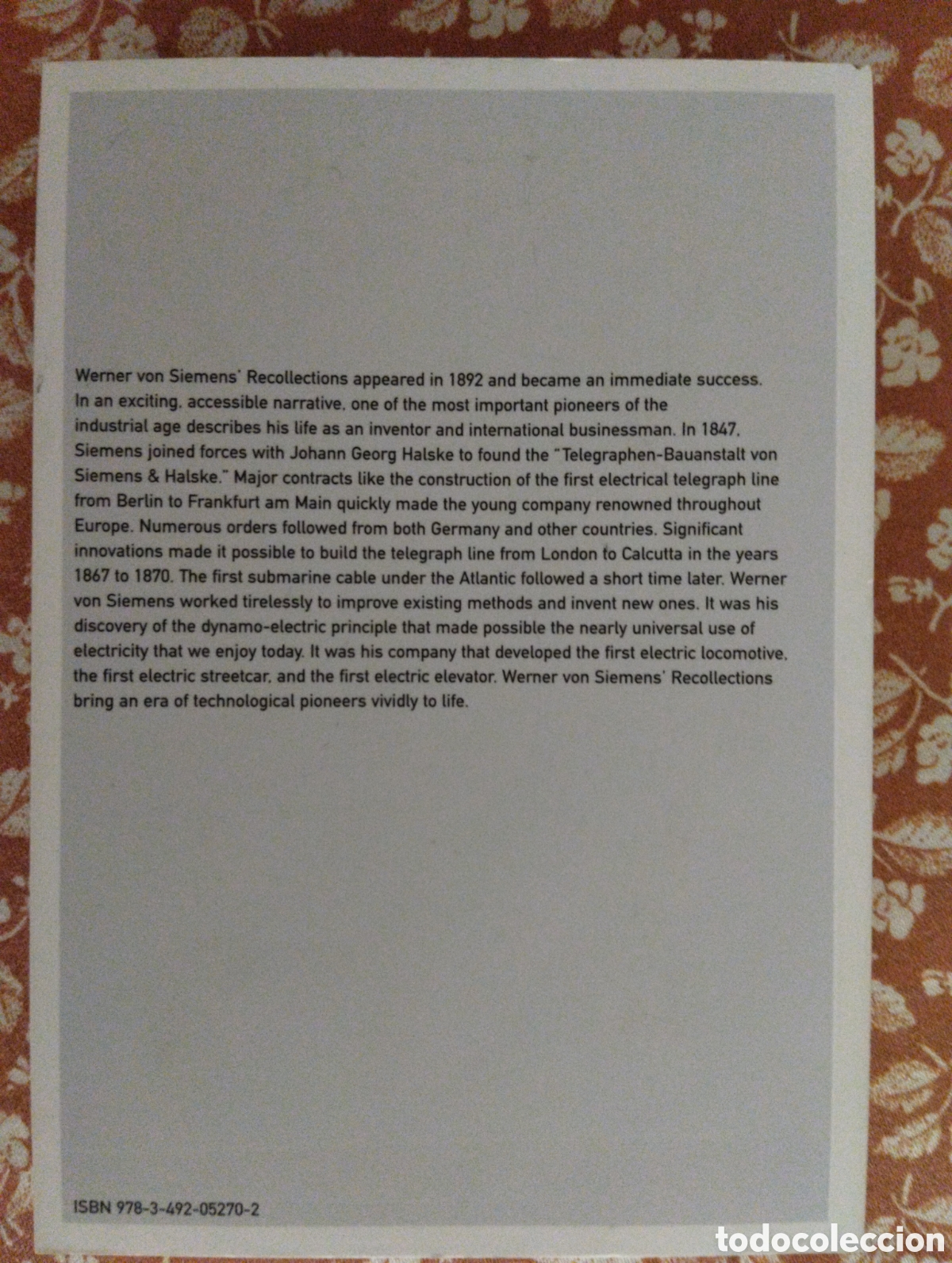 Libros de segunda mano: Recollections, Werner von Siemens - Foto 2