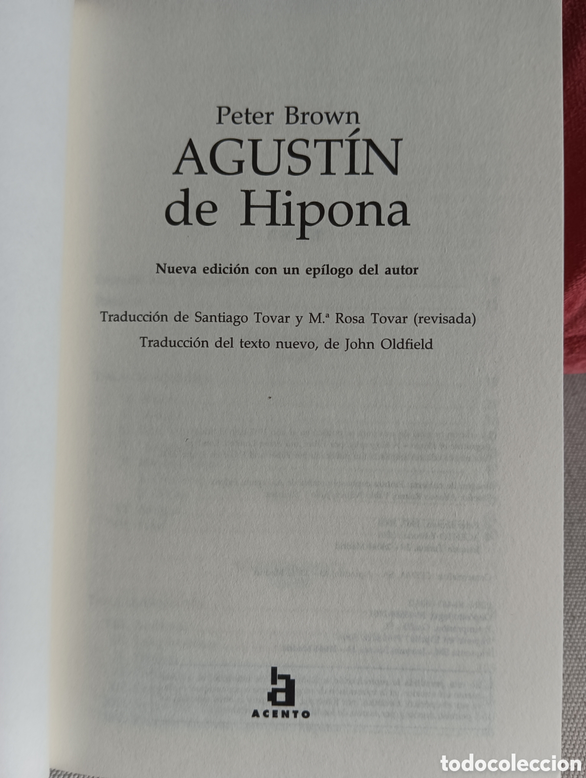 Libros de segunda mano: Agust&iacute;n de Hipona - Peter Brown - Foto 3