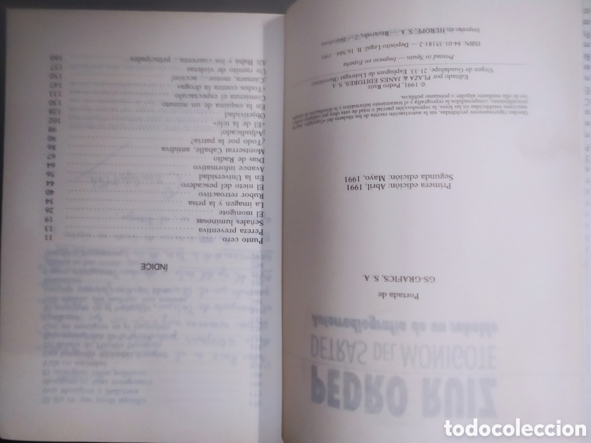 Libros de segunda mano: Detr&aacute;s del monigote Pedro Ruiz - Foto 4