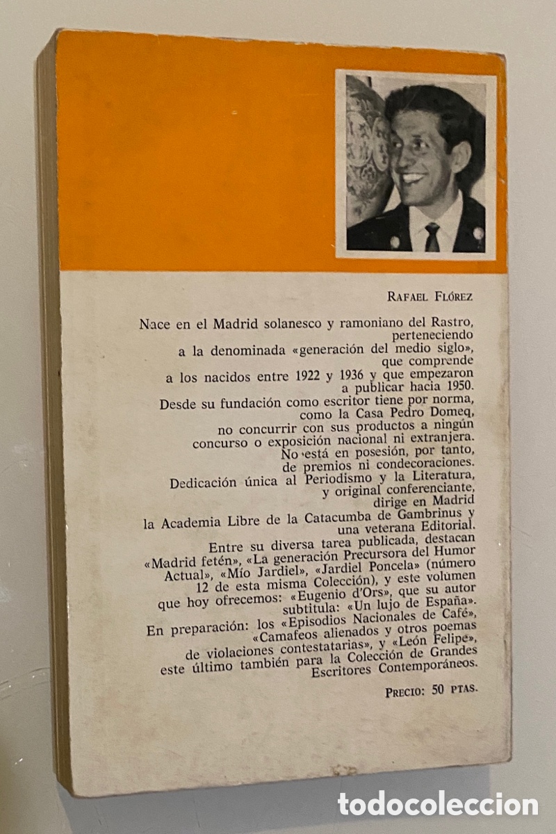 Libros de segunda mano: DOrs - FLOREZ, Rafael - Foto 2