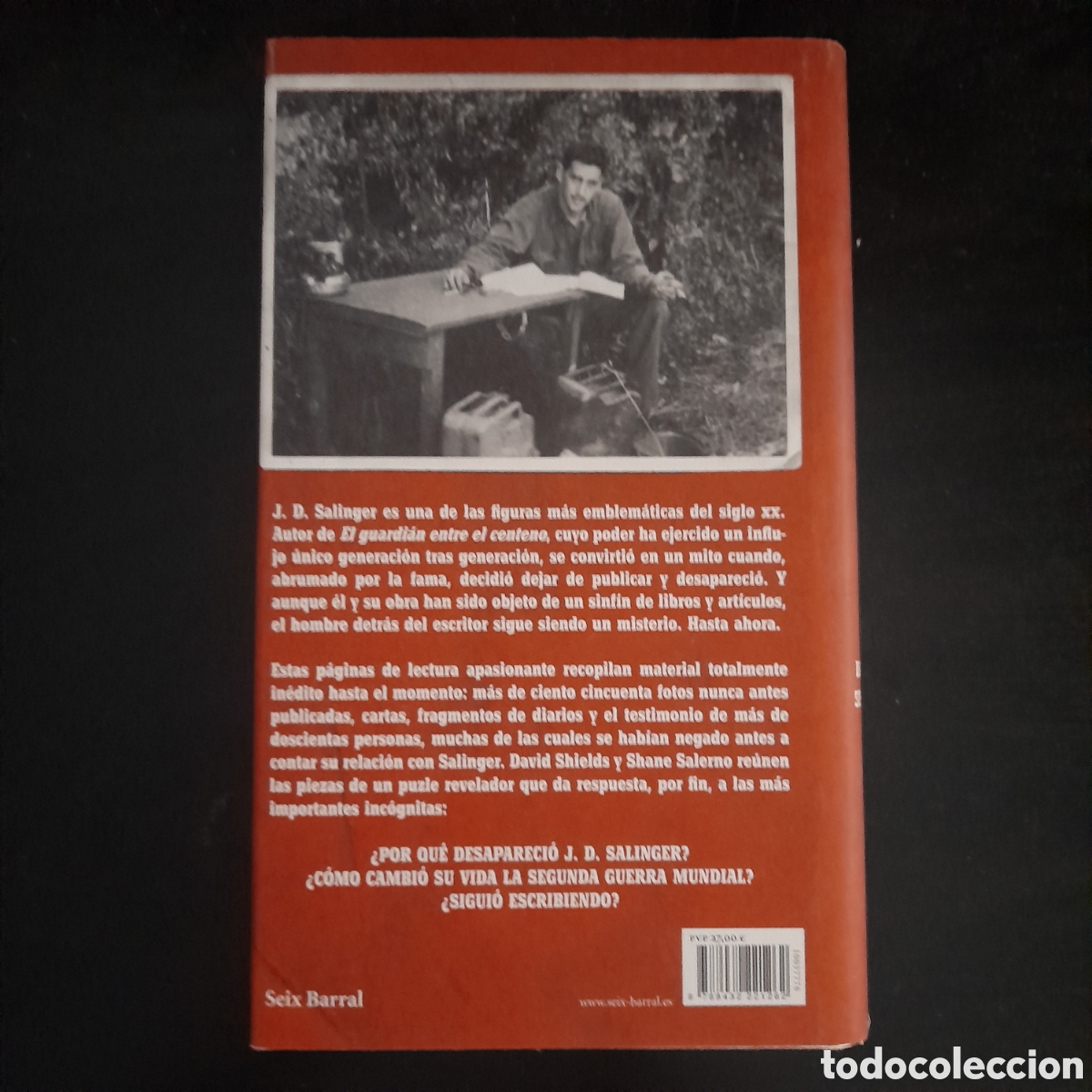 Libros de segunda mano: SALINGER. DAVID SHIELDS. 1&ordf; edici&oacute;n. - Foto 2
