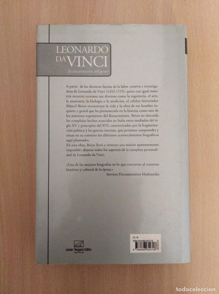 Libros de segunda mano: LEONARDO DA VINCI. Marcel Brion. - Foto 2