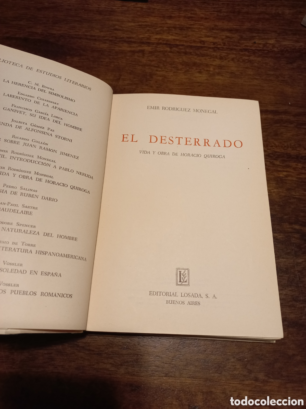 Libros de segunda mano: El desterrado, Emir Rodr&iacute;guez Monegal - Foto 3