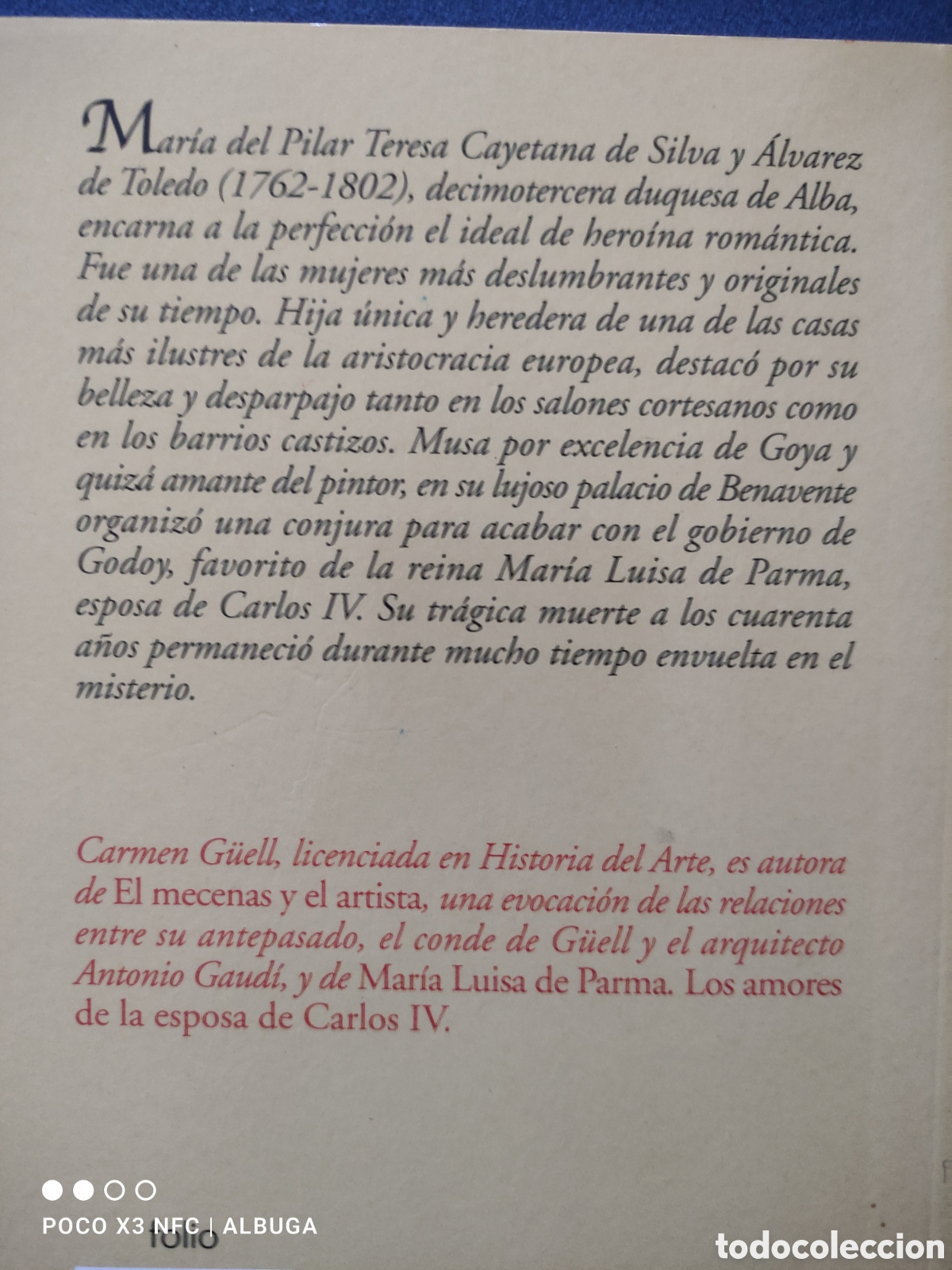 Libros de segunda mano: La duquesa de Alba. Carmen G&uuml;ell. - Foto 2
