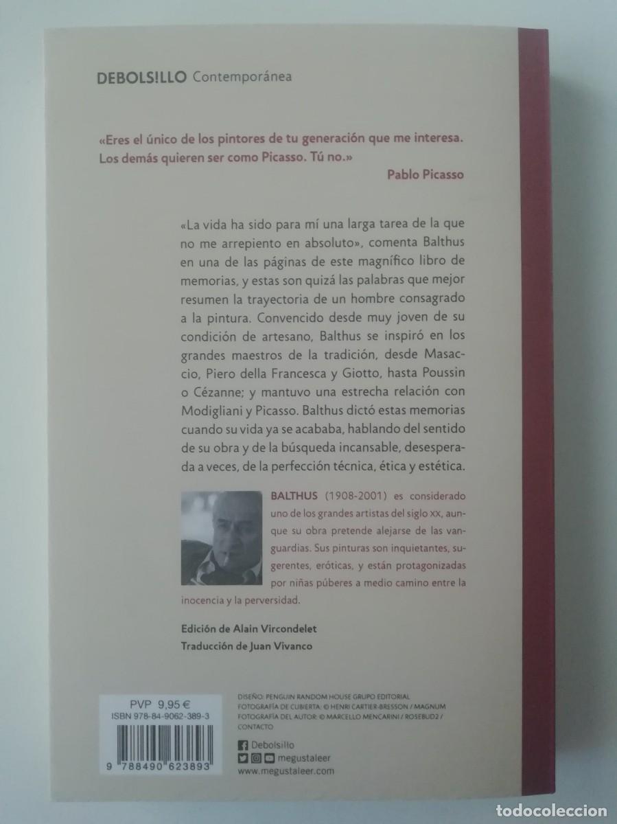 Libros de segunda mano: MEMORIAS - BALTHUS - ED. DEBOLSILLO 2019 - Foto 2