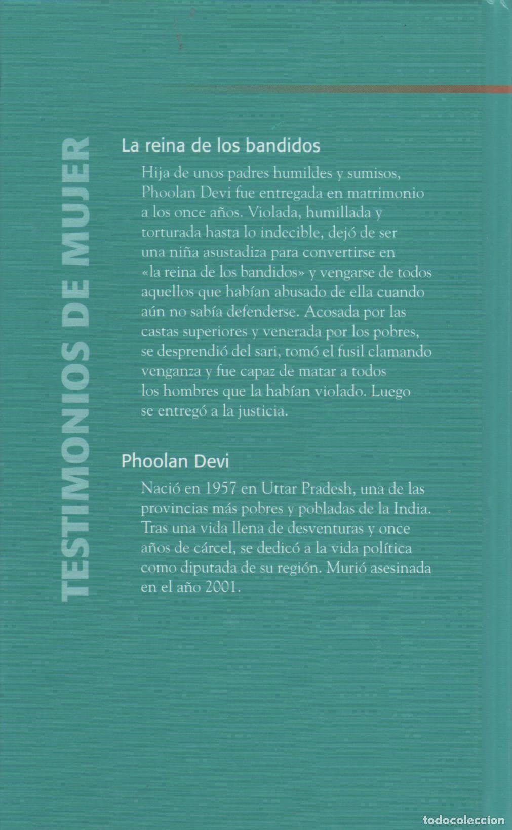 Libros de segunda mano: La reina de los bandidos - Devi, Phoolan - Foto 3