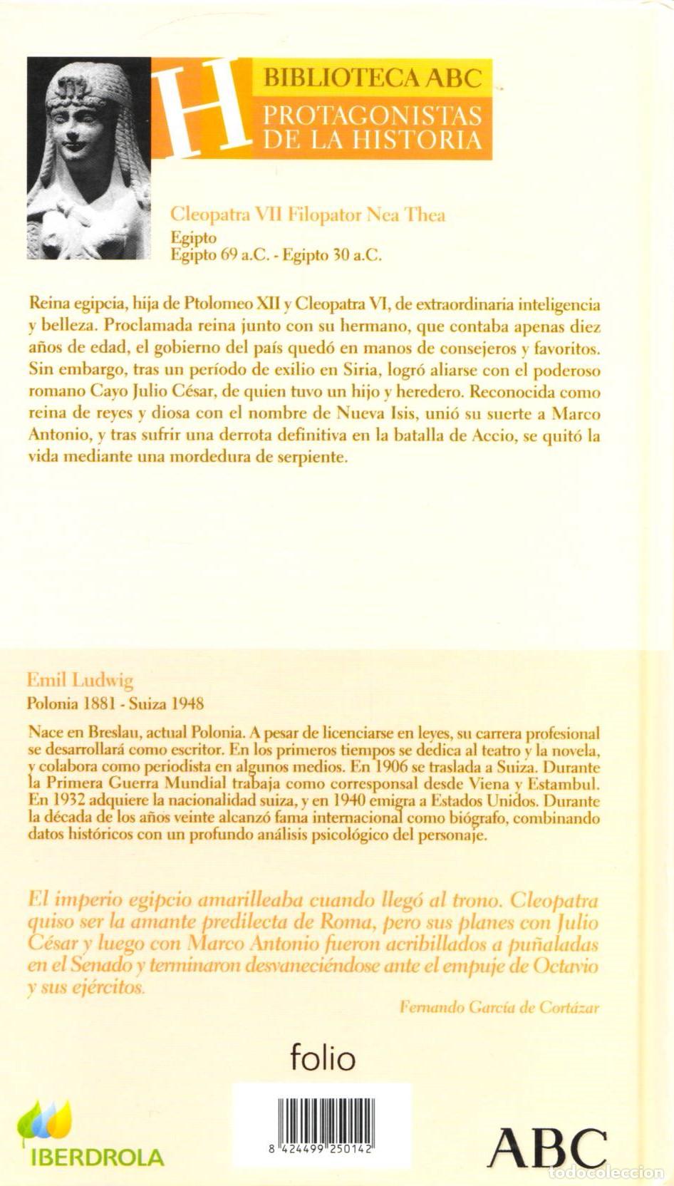 Libros de segunda mano: Cleopatra - Ludwig, Emil - Foto 3