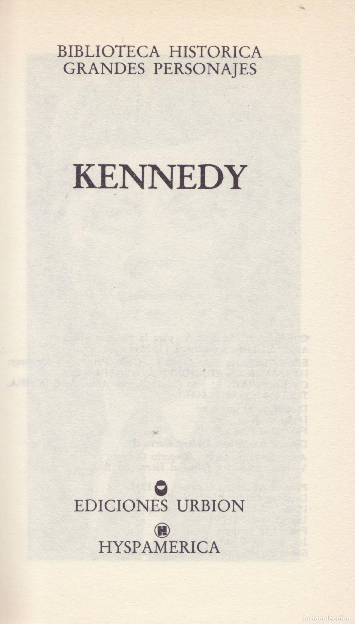 Libros de segunda mano: Kennedy - Gallego, Gregorio - Foto 1