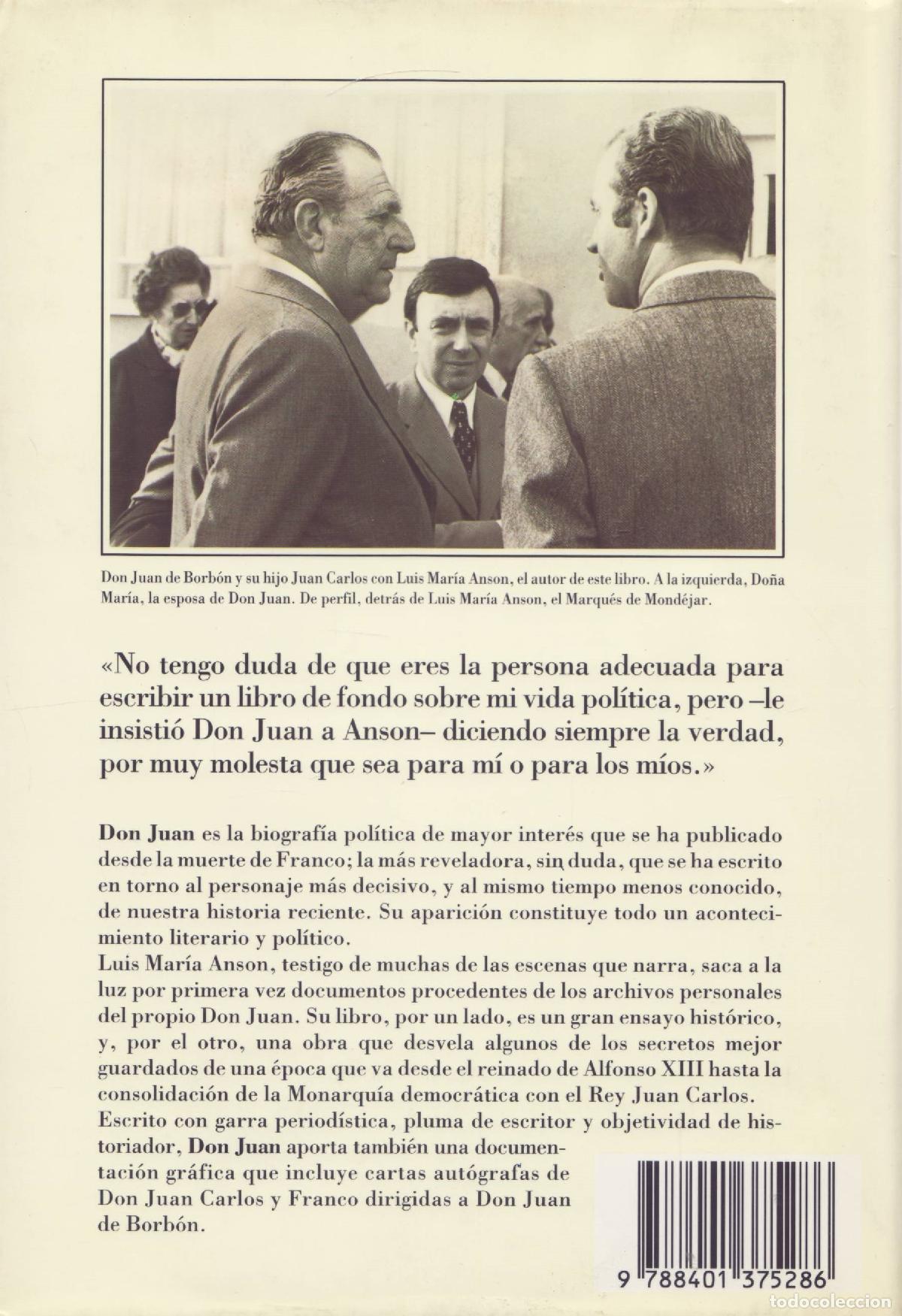 Libros de segunda mano: Don Juan - Anson, Luis Maria - Foto 2