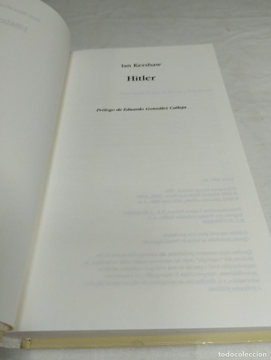 Libros de segunda mano: Adolfo Hitler. Ian Kershaw, 2003 - Foto 2