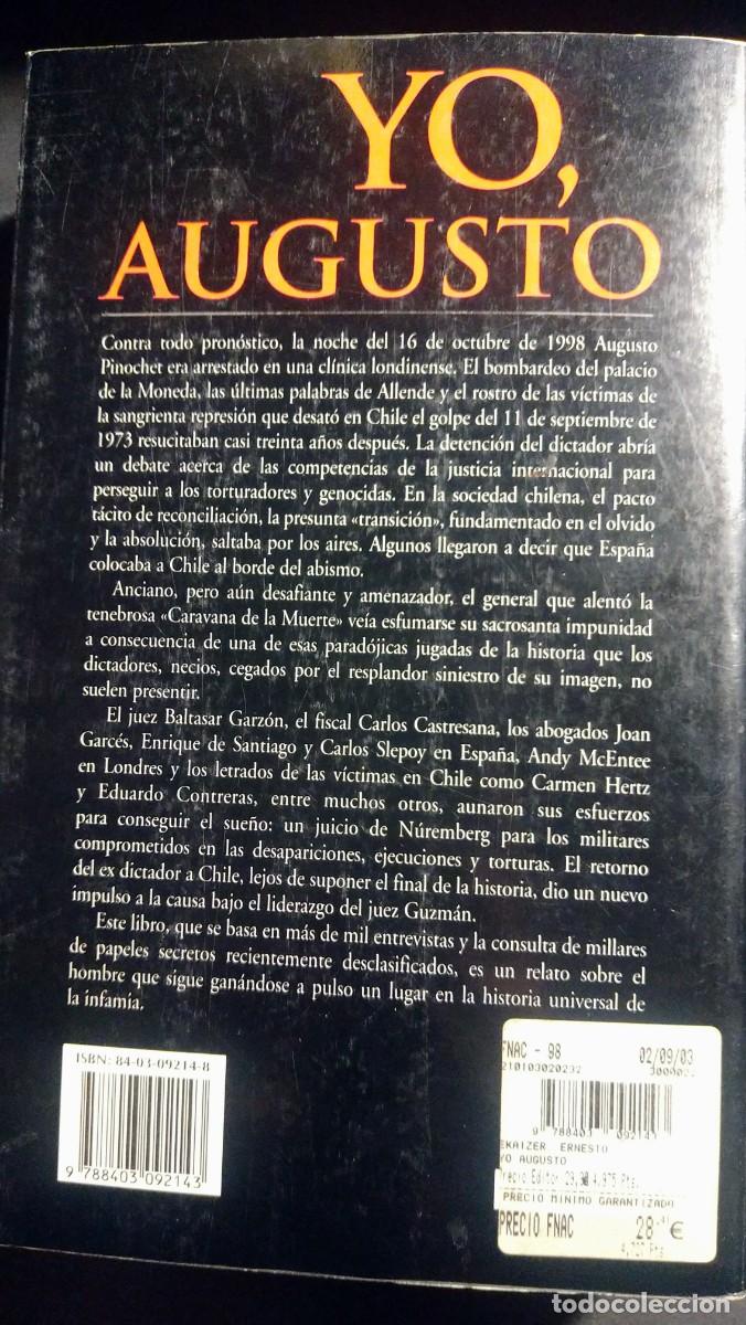 Libros de segunda mano: YO, AUGUSTO - ERNESTO EKAIZER - Foto 2