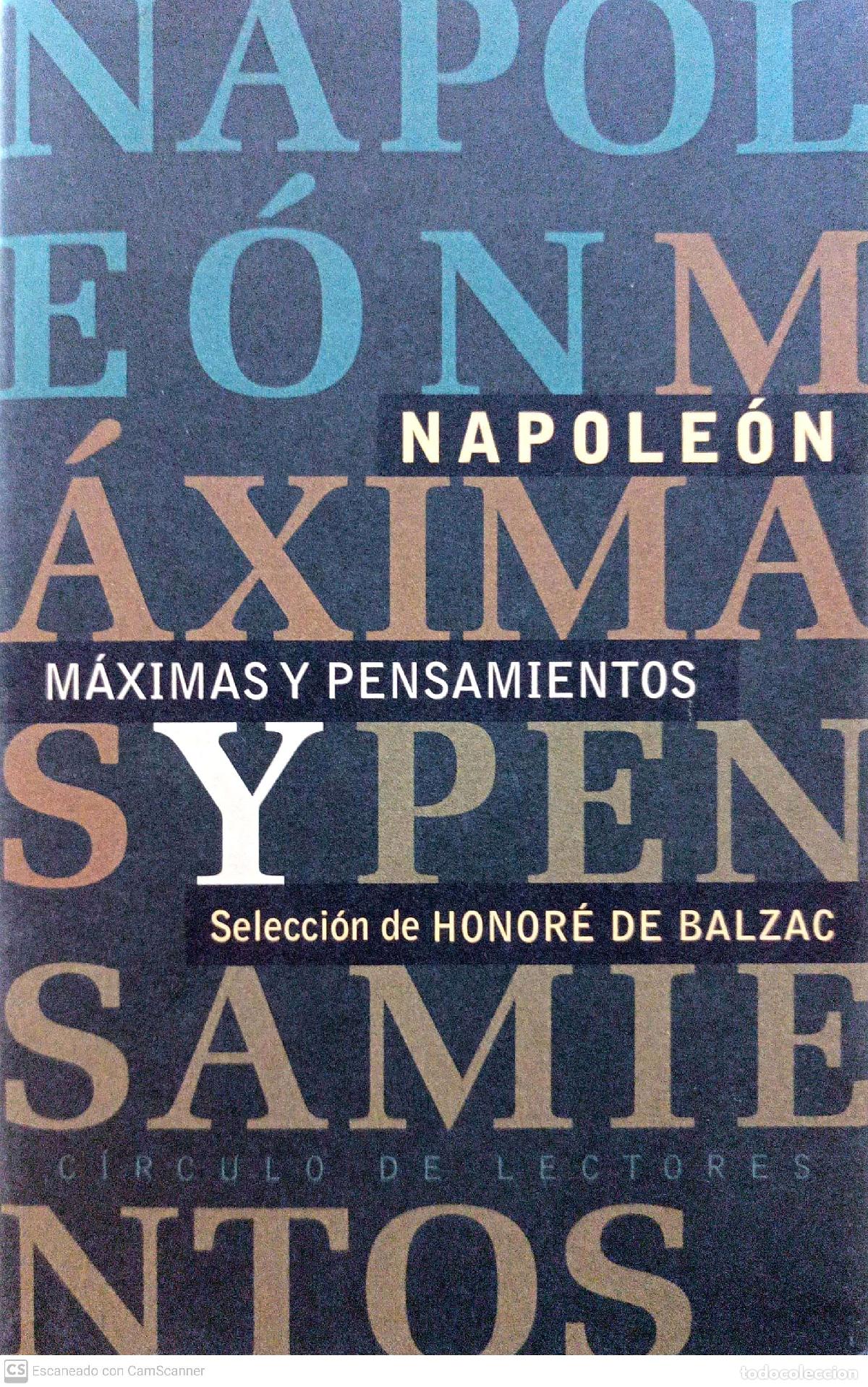 Libros de segunda mano: Napole&oacute;n. M&aacute;ximas y pensamientos - Foto 1