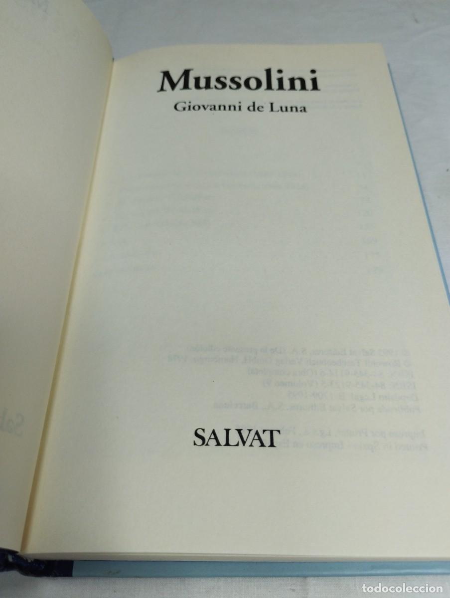 Libros de segunda mano: Mussolini. Giovanni de Luna, 1978 - Foto 2