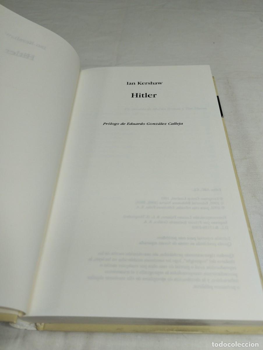 Libros de segunda mano: Adolfo Hitler. Ian Kershaw, 2003 - Foto 3