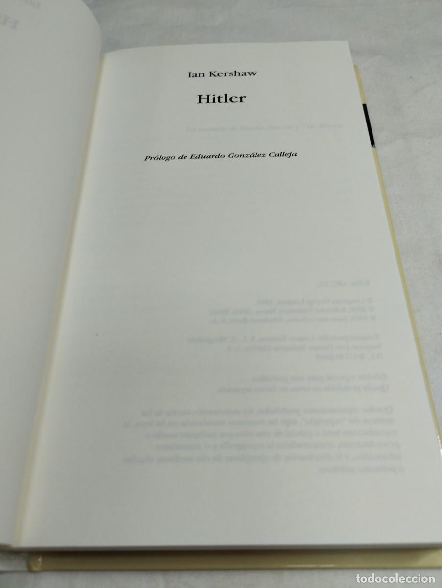 Libros de segunda mano: Adolfo Hitler. Ian Kershaw, 2003 - Foto 2
