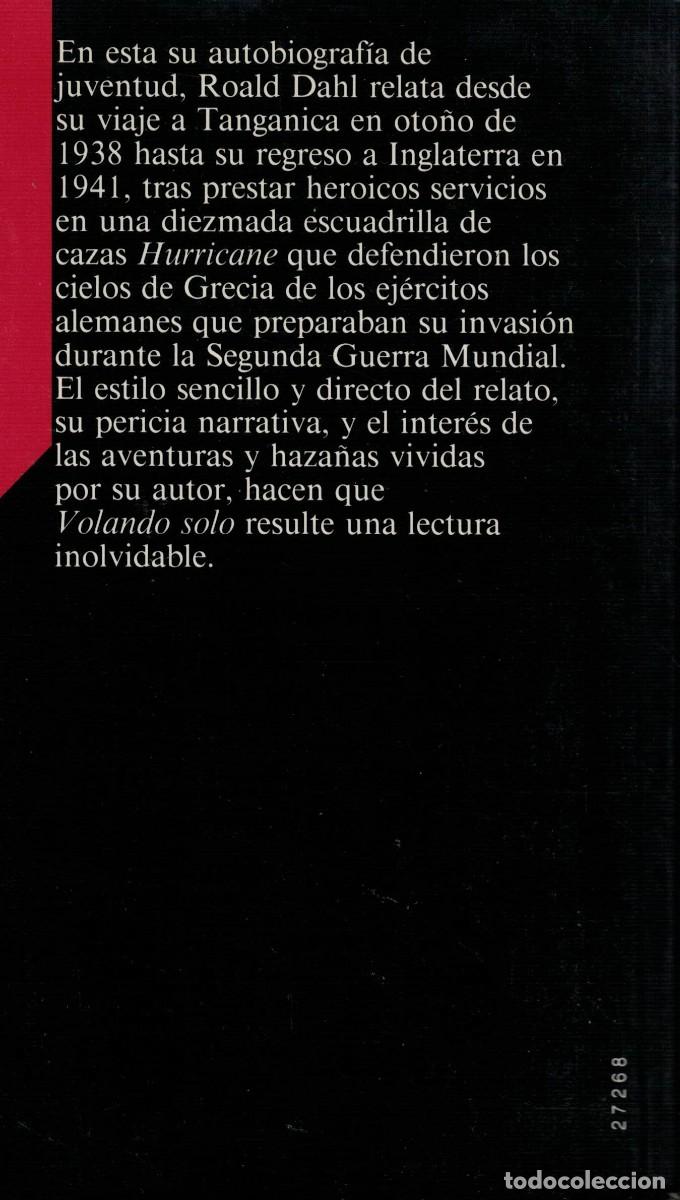 Libros de segunda mano: Roald Dahl, Volando solo - Foto 2
