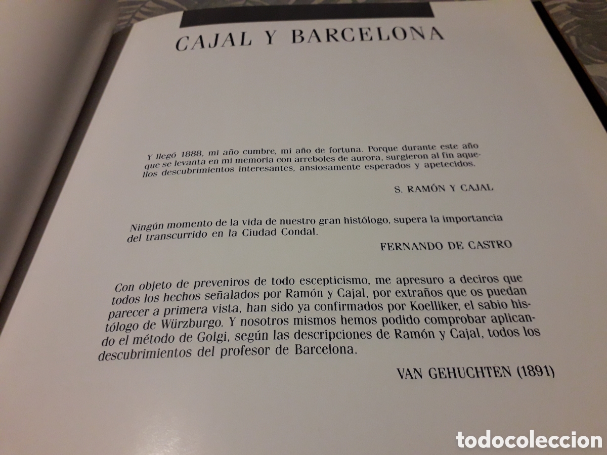 Libros de segunda mano: CAJAL Y BARCELONA, PROF. DIEGO FERRER, - Foto 2
