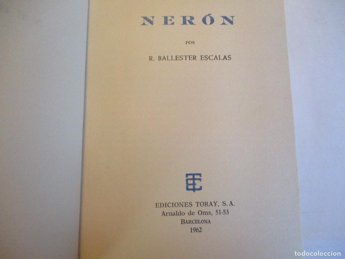 Libros de segunda mano: R. BALLESTER ESCALAS Ner&oacute;n W24005 - Foto 2