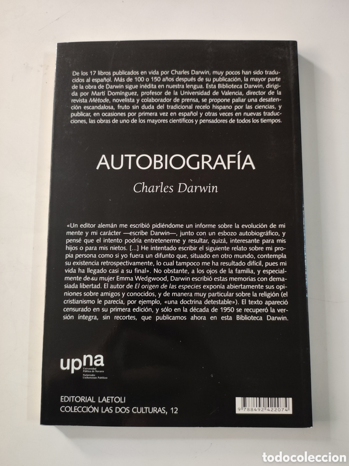Libros de segunda mano: AUTOBIOGRAFIA .- Charles Darwin - Foto 2