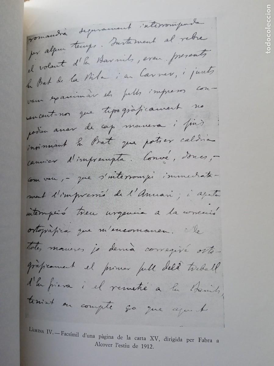 Libros de segunda mano: Epistolari Pompeu Fabra 1969 - Foto 4