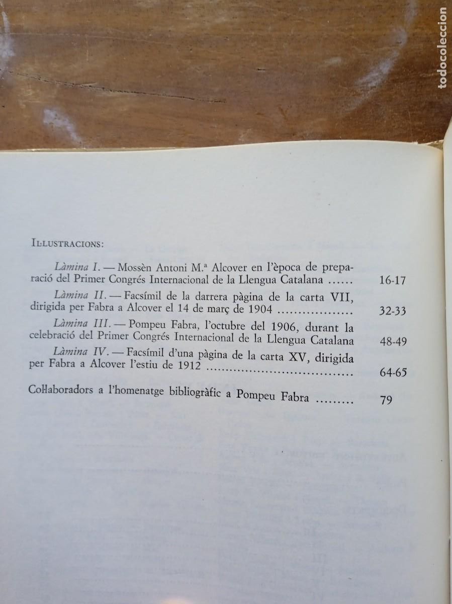 Libros de segunda mano: Epistolari Pompeu Fabra 1969 - Foto 7