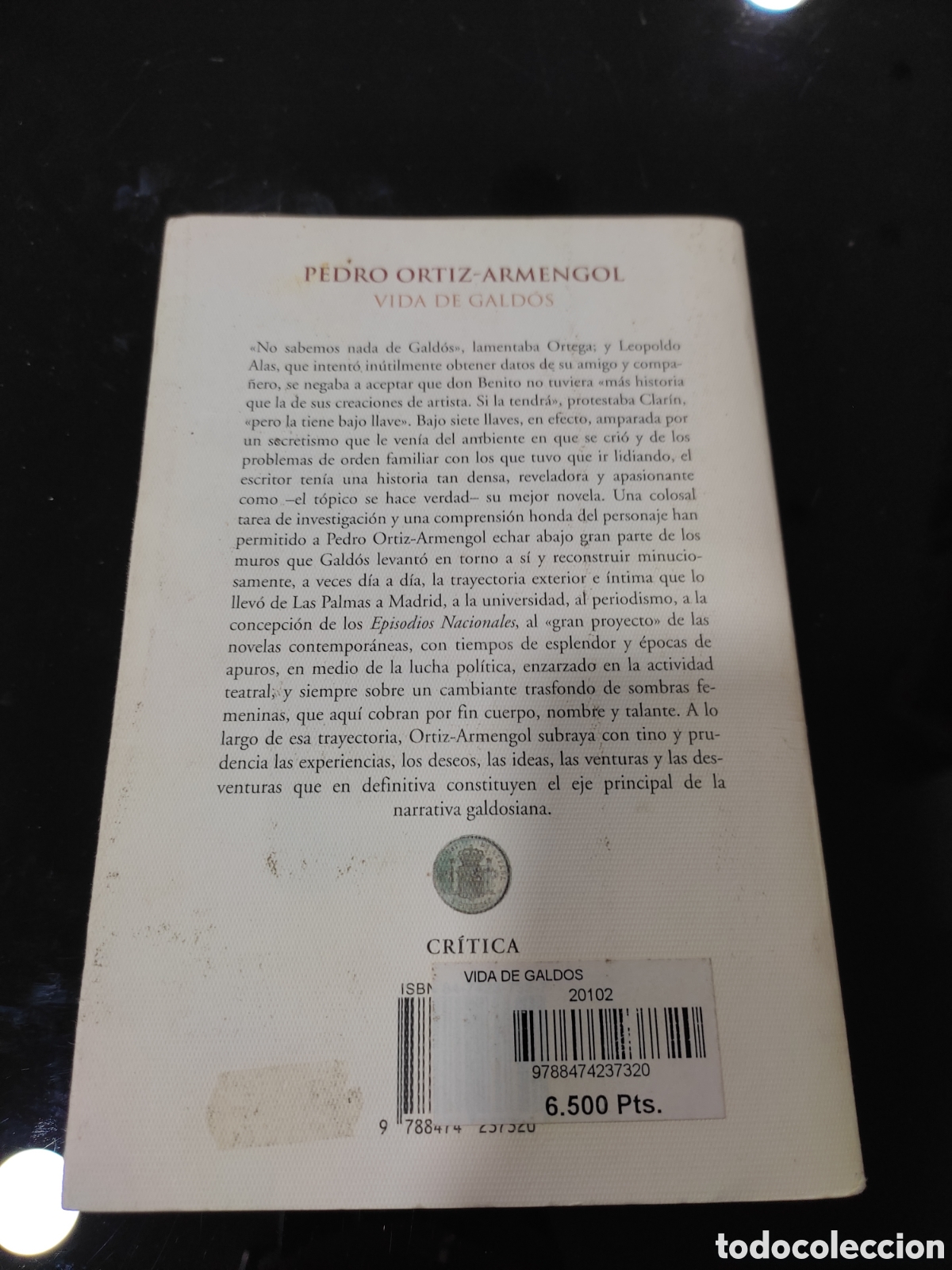 Libros de segunda mano: Vida de Gald&oacute;s. Pedro Ortiz-Armengol - Foto 4