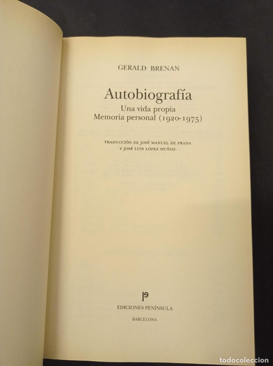 Libros de segunda mano: 2003 - GERALD BRENAN. Autobiograf&iacute;a - Foto 2