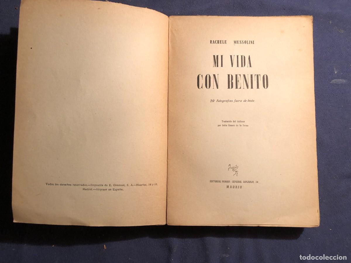 Libros de segunda mano: RACHELE MUSSOLINI: - MI VIDA CON BENITO - - Foto 2