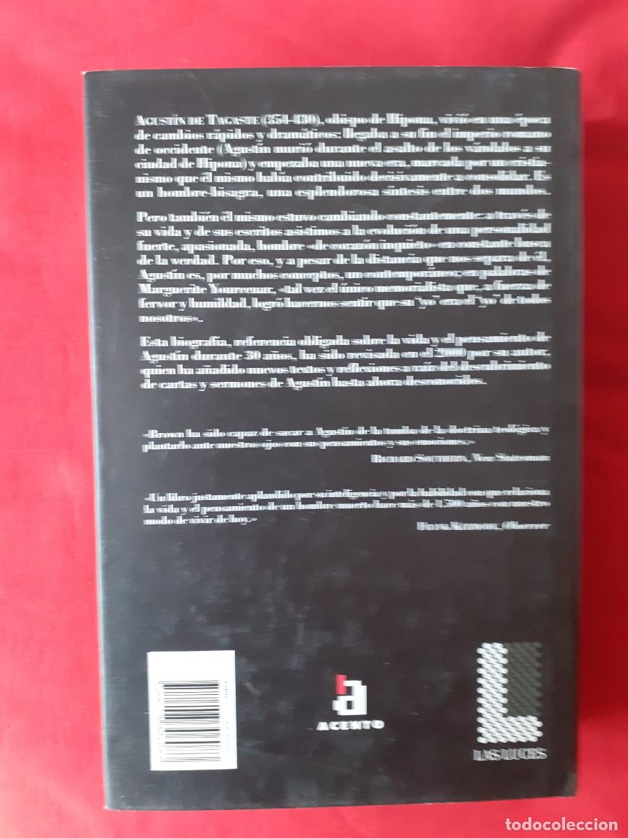 Libros de segunda mano: AGUST&Iacute;N DE HIPONA. PETER BROWN. ACENTO 2001 - Foto 2