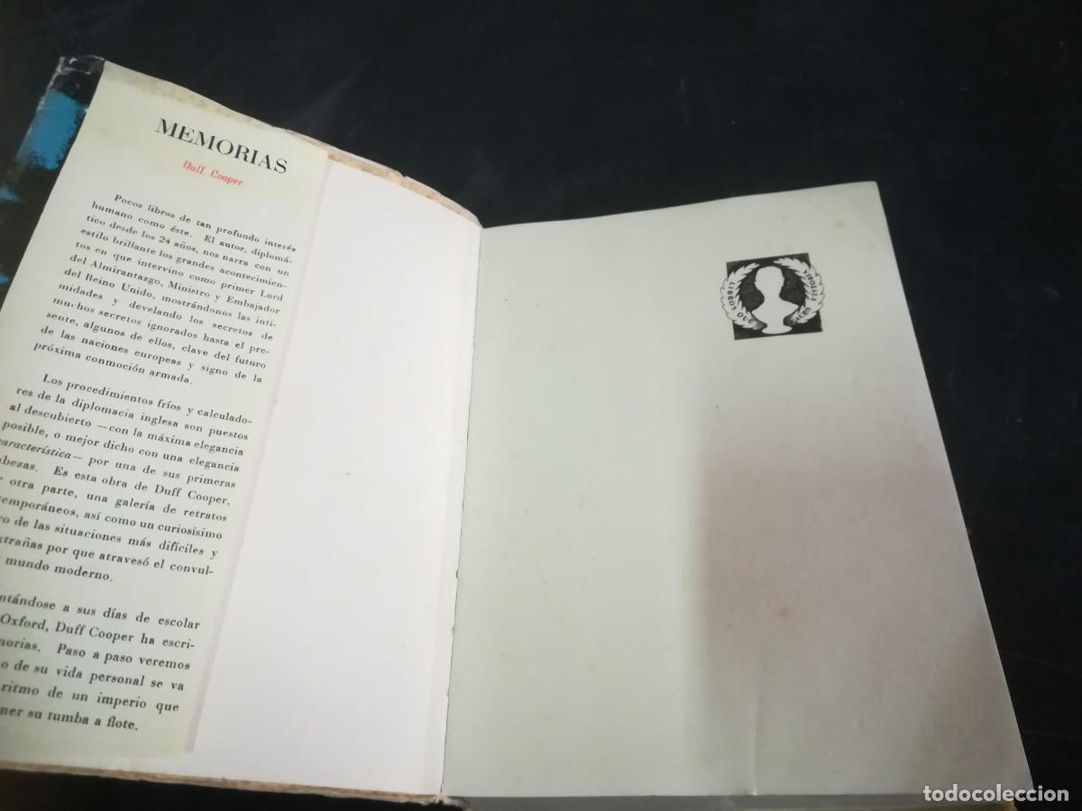 Libros de segunda mano: MEMORIAS / DUFF COOPER / CON AR01 / AHR - Foto 4