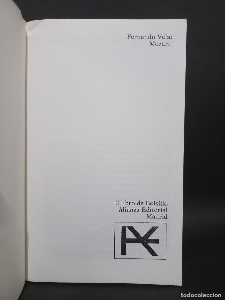 Libros de segunda mano: Fernando Vela - Mozart - 1966 - Foto 2