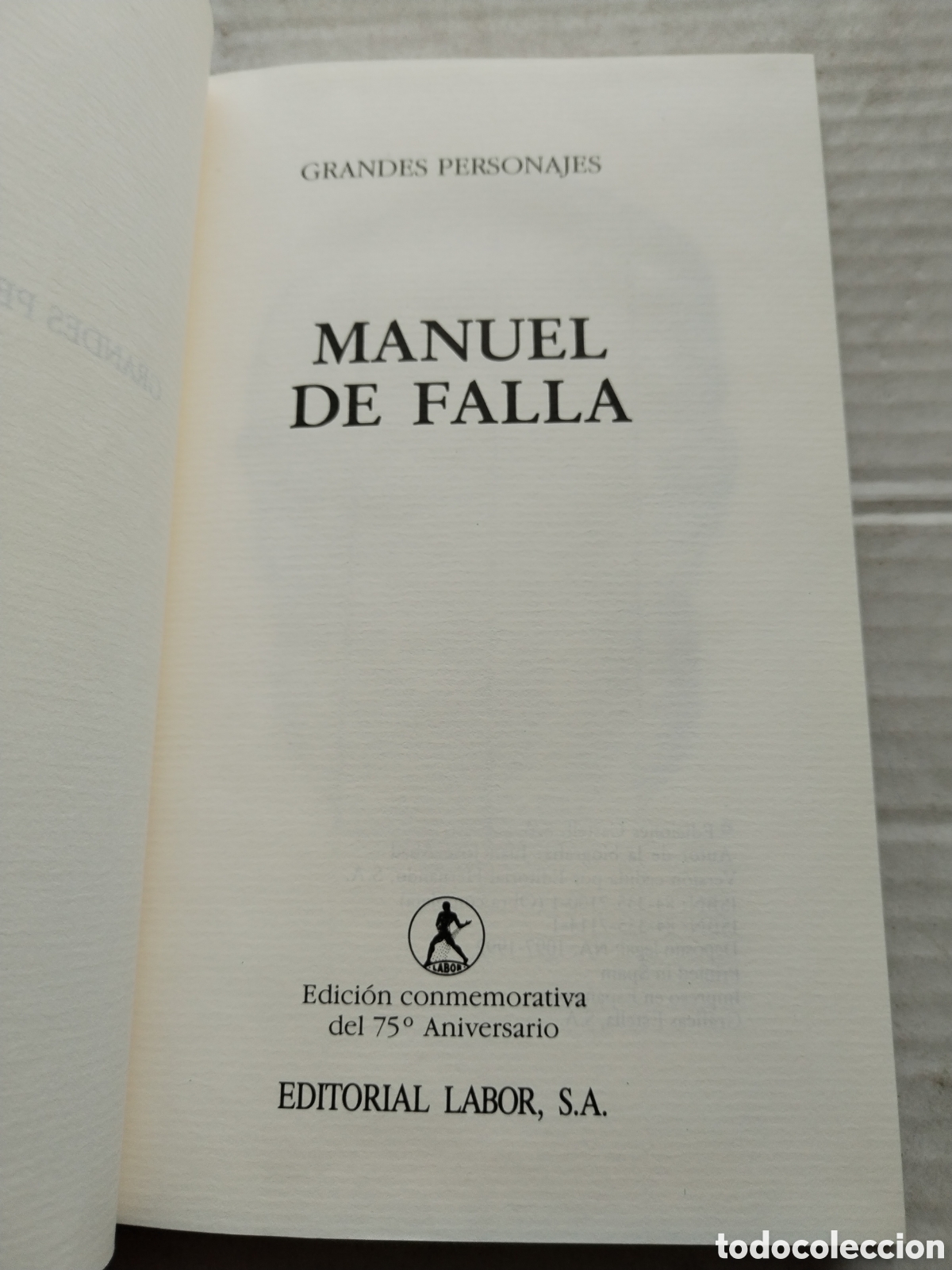 Libros de segunda mano: MANUEL DE FALLA/LABOR - Foto 2