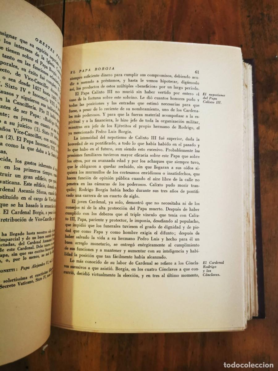 Libros de segunda mano: FERRARA, Orestes. El Papa Borgia - Foto 9