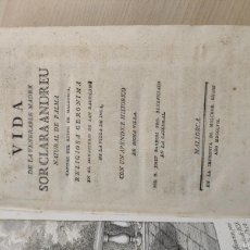 Libros de segunda mano: 1807 VIDA DE LA VENERABLE MADRE SOR CLARA ANDREU PALMA MALLORCA LIBRO CON APENDICE