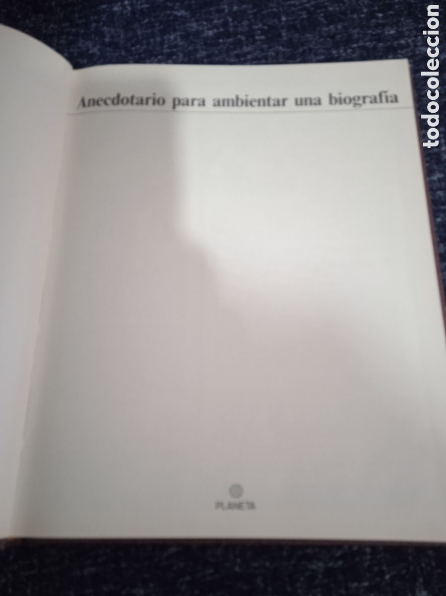 Libri di seconda mano: ANECDOTARIO PARA AMBIENTAR UNA BIOGRAFIA