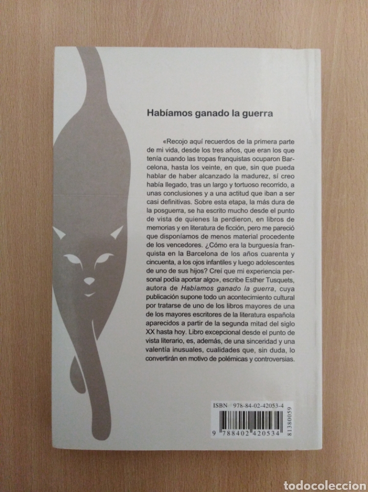 Libros de segunda mano: HAB&Iacute;AMOS GANADO LA GUERRA. Esther Tusquets - Foto 2