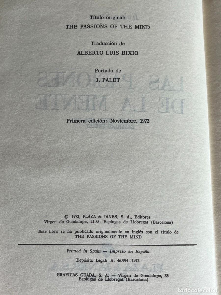 Libros de segunda mano: LAS PASIONES DE LA MENTE- IRVING STONE - Foto 5