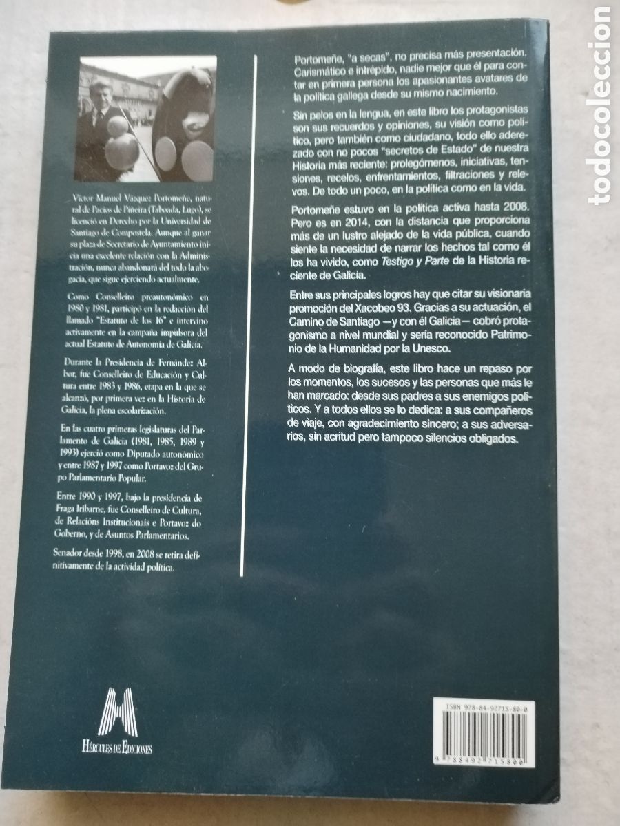 Libros de segunda mano: TESTIGO Y PARTE M. V&Aacute;ZQUEZ PORTOME&Ntilde;E - Foto 7