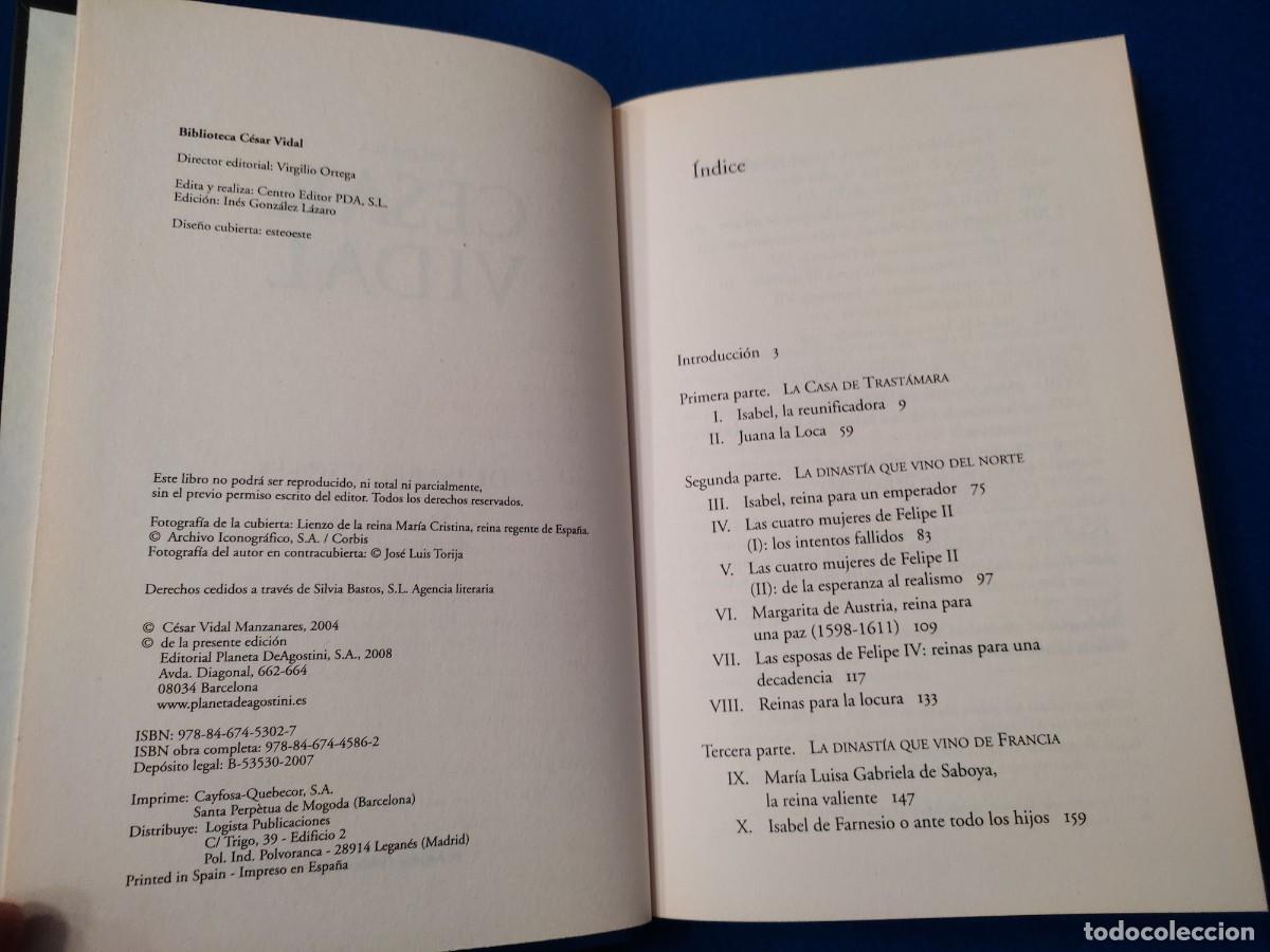 Libros de segunda mano: De Isabel a Sof&iacute;a C&eacute;sar Vidal Ed. Planeta DeAgostini 2007 Biblioteca C&eacute;sar Vidal - Foto 6