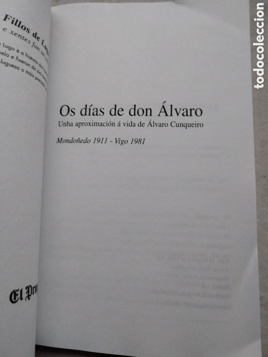 Libros de segunda mano: &Aacute;LVARO CUNQUEIRO..... - Foto 2