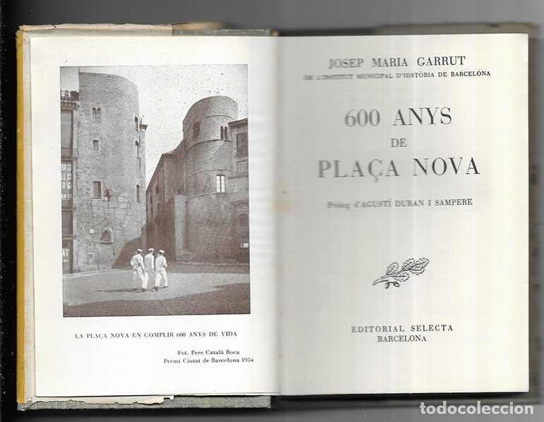Libros de segunda mano: 600 Anys de Pla&ccedil;a Nova. Biblioteca selecta -188 1955 - Foto 1