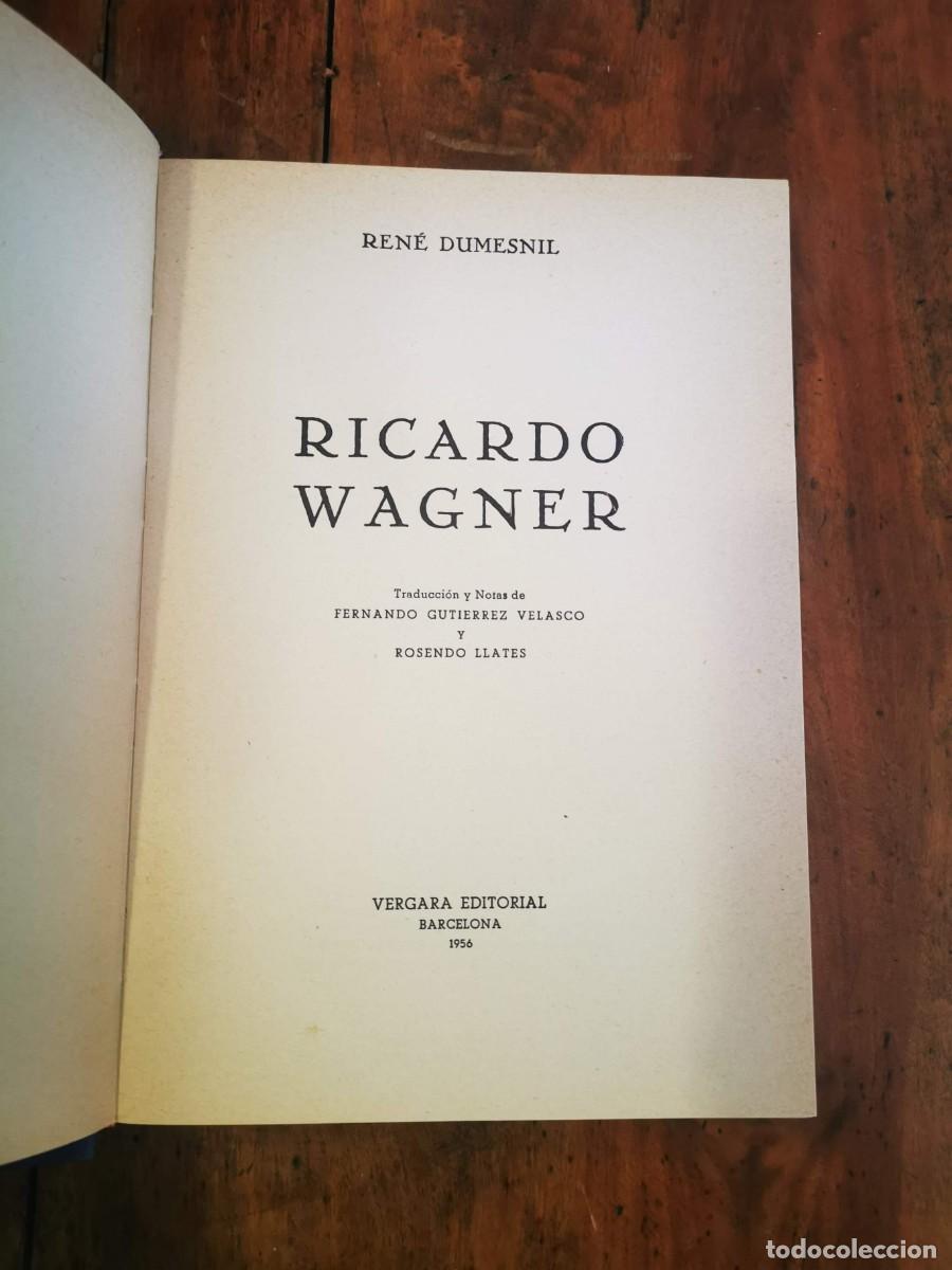 Libros de segunda mano: DUMESNIL, Rene. Ricardo Wagner - Foto 1