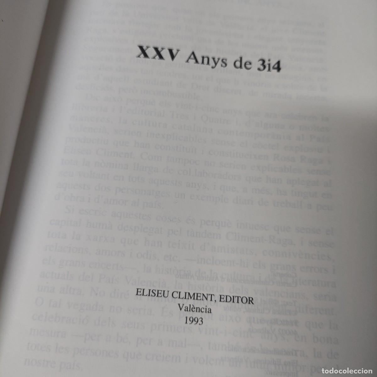 Libros de segunda mano: XXV any de 3i4. - Foto 3